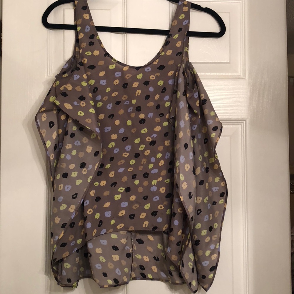 BCBG cheetah print top